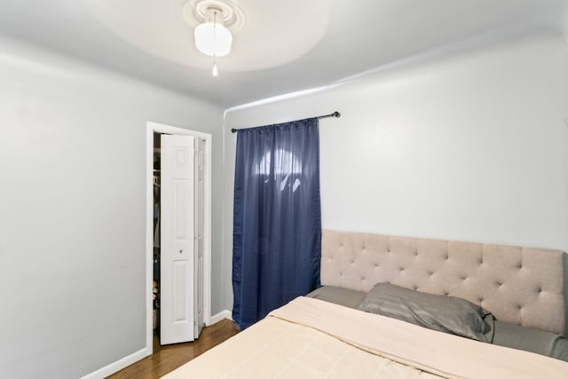 5125 Curtis St, Dearborn, MI 48126 - bedroom featuring wood finished floors and baseboards