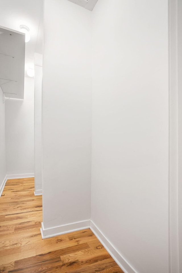interior space with light wood-style flooring