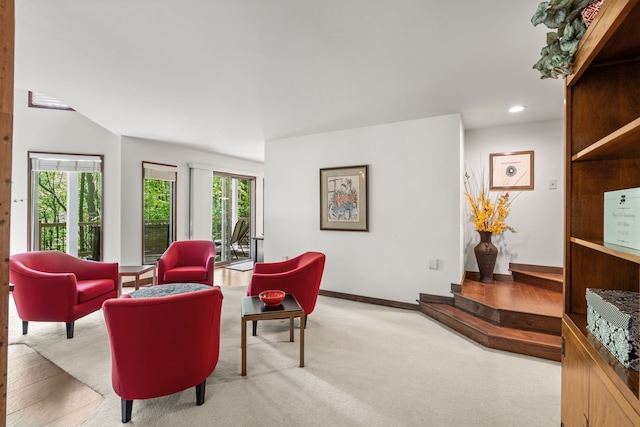 4943 Canyon Oaks Dr, Brighton, MI 48114 - living room featuring recessed lighting and baseboards