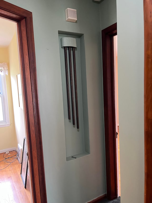 32230 5 Mile Rd, Livonia, MI 48154 - hallway featuring baseboards, light wood finished floors, and visible vents
