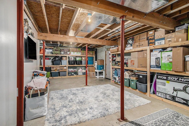 view of storage room