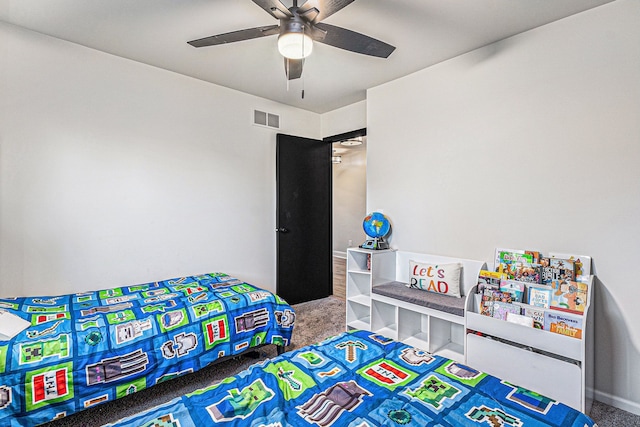 16511 Trailway Dr, Macomb, MI 48042 - carpeted bedroom with a ceiling fan and baseboards