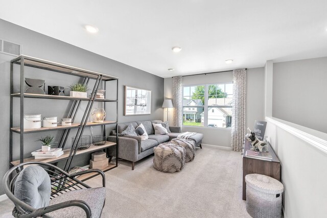 27142 Silo Dr, Saline, MI 48176 - carpeted living area with recessed lighting