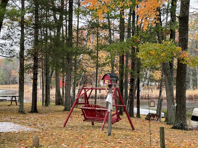 view of play area