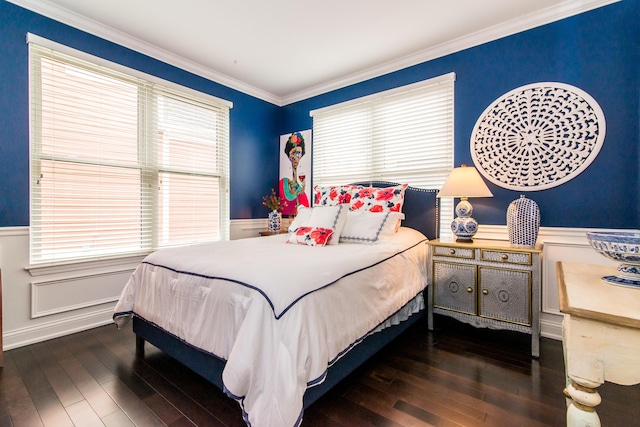 438 Filmore St, Canton, MI 48188 - bedroom with multiple windows, wainscoting, and hardwood / wood-style flooring