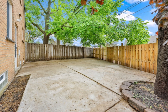 view of patio / terrace with a fenced backyard