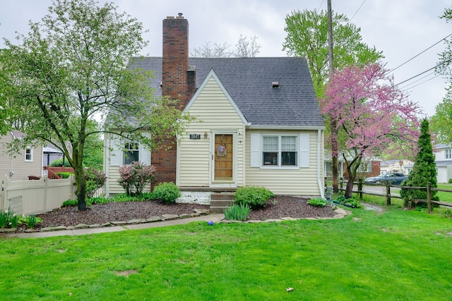 2847 N Custer Rd, Monroe, MI 48162 - view of front of house featuring a shingled roof and a chimney