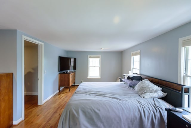 2847 N Custer Rd, Monroe, MI 48162 - bedroom with light wood finished floors and baseboards