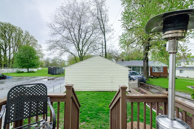 2847 N Custer Rd, Monroe, MI 48162 - deck featuring a lawn
