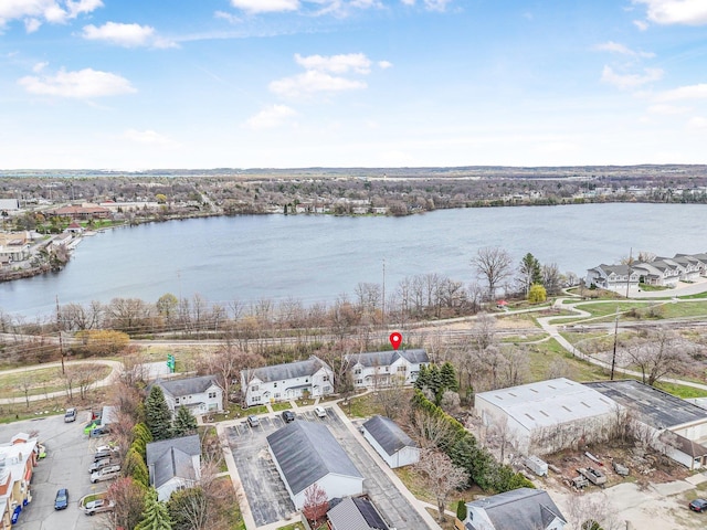 bird's eye view of a large body of water
