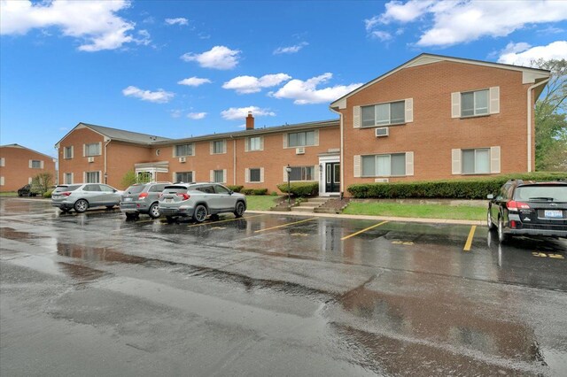 view of uncovered parking lot
