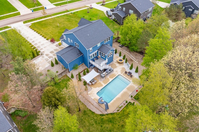 5849 Gavin Ln, Kalamazoo, MI 49009 - bird's eye view with a residential view