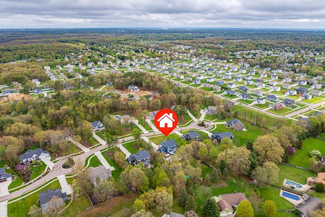 5849 Gavin Ln, Kalamazoo, MI 49009 - birds eye view of property featuring a view of trees
