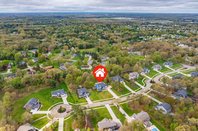 5849 Gavin Ln, Kalamazoo, MI 49009 - birds eye view of property with a residential view