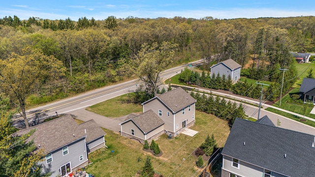 4125 Newton Rd, Commerce Twp, MI 48390 - bird's eye view of a forest
