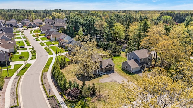 4125 Newton Rd, Commerce Twp, MI 48390 - aerial perspective of suburban area with a heavily wooded area
