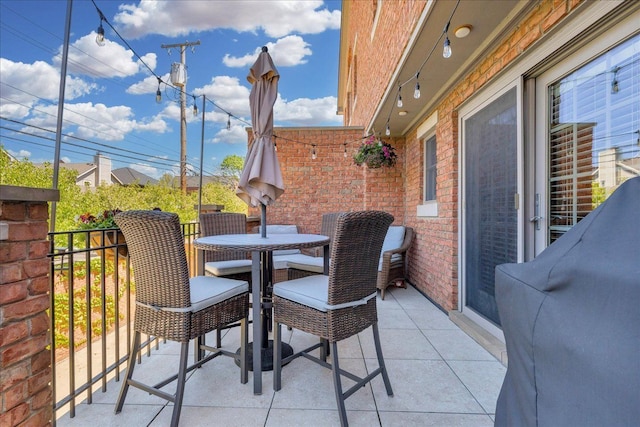 view of patio / terrace with outdoor dining area