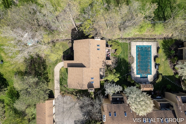 birds eye view of property
