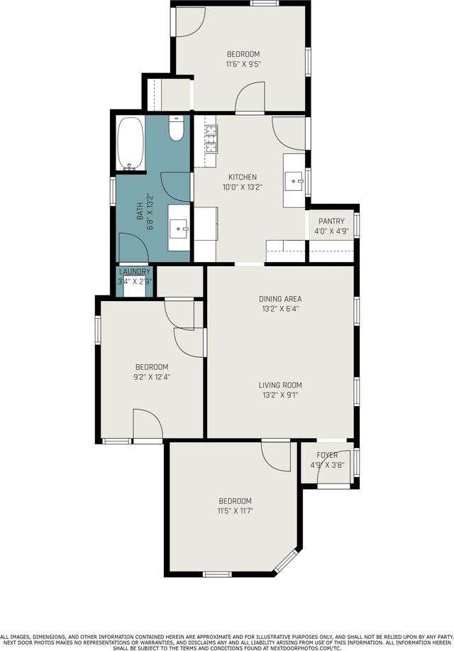 1108/1110 Muskegon Ave NW, Grand Rapids, MI 49504 - floor plan