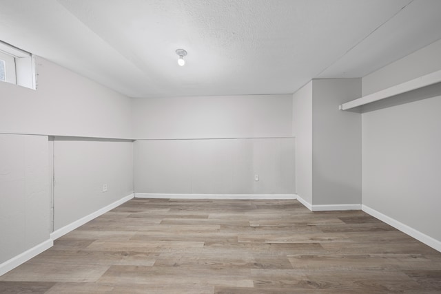 91 S Josephine Ave, Waterford, MI 48328 - basement with wood finished floors and baseboards