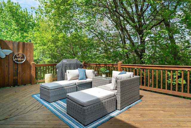 6480 Scenic Pines Ct, Clarkston, MI 48346 - deck featuring an outdoor living space