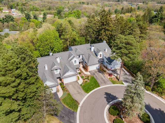 6480 Scenic Pines Ct, Clarkston, MI 48346 - drone / aerial view of a forest