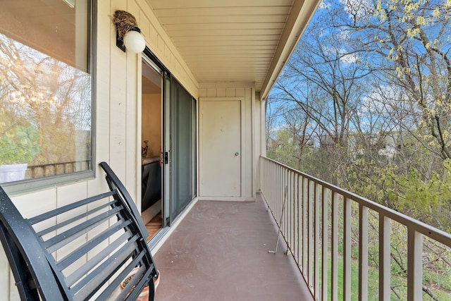 view of balcony