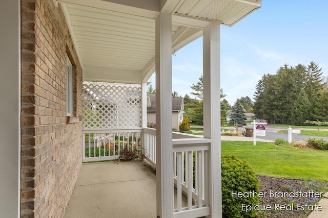 view of patio / terrace featuring a porch