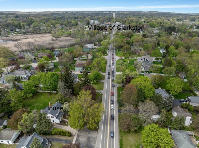 6171 S Main St, Clarkston, MI 48346 - aerial view of property and surrounding area with nearby suburban area