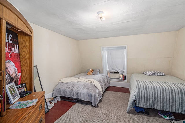 bedroom with cooling unit