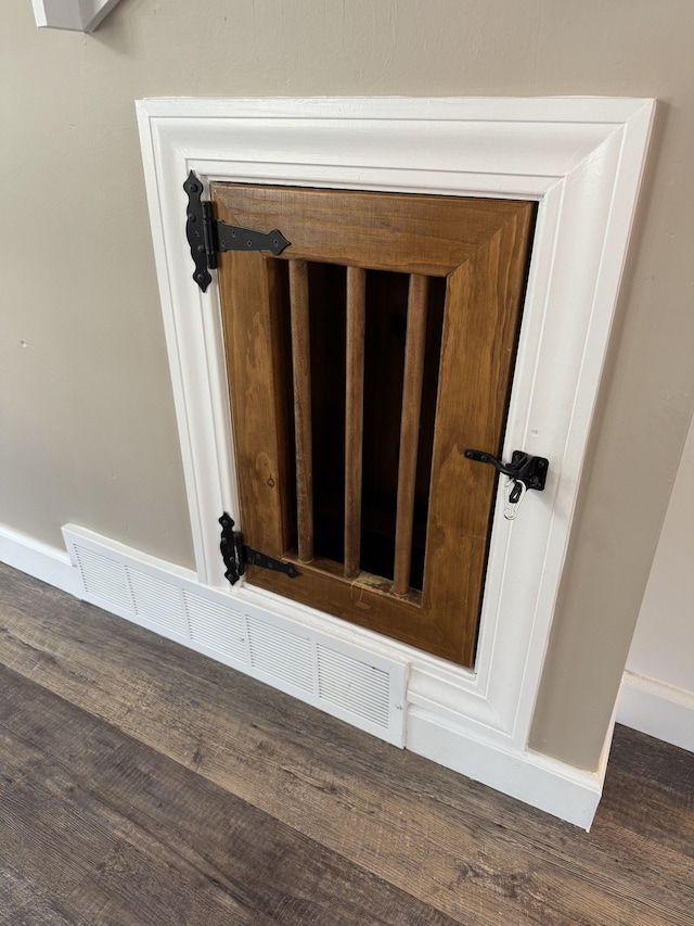 4212 4th St, Brown City, MI 48416 - details featuring baseboards, visible vents, and wood finished floors