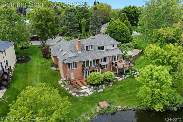 4395 Hickory Ct, Orchard Lake, MI 48323 - aerial view of property and surrounding area