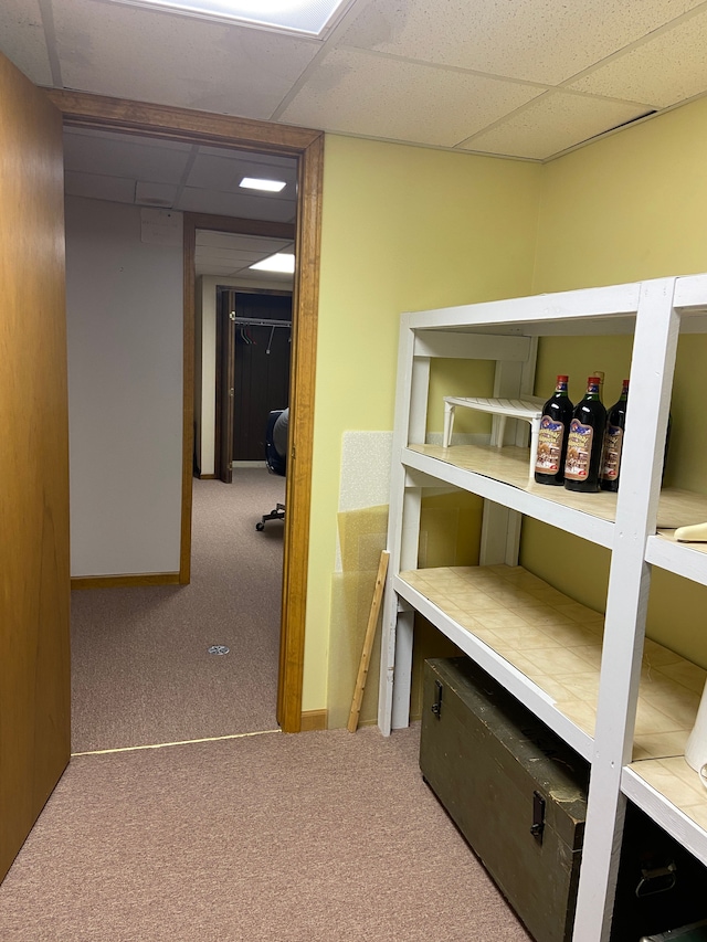 view of storage area