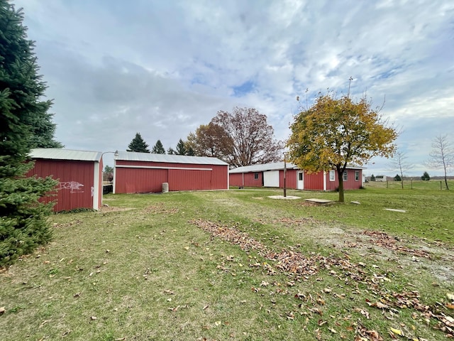 5671 Blair Rd, Reading, MI 49274 - view of yard with an outbuilding and a pole building