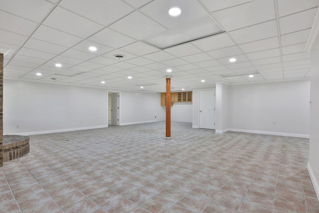53201 Maranatha Ln, Wixom, MI 48393 - finished basement with recessed lighting and baseboards