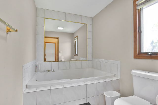 53201 Maranatha Ln, Wixom, MI 48393 - bathroom featuring toilet and a bath