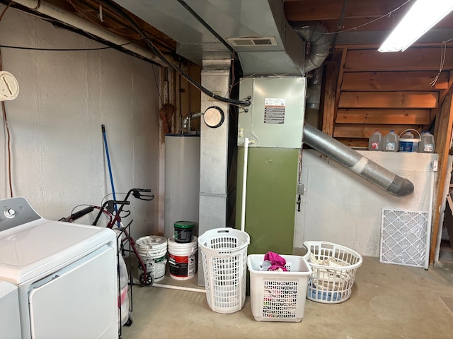 2725 Ormond Rd, White Lake, MI 48383 - unfinished basement with washing machine and clothes dryer and water heater