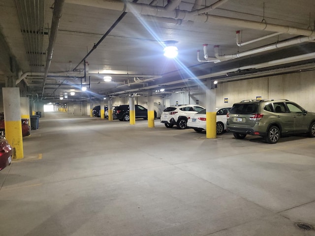 view of parking deck