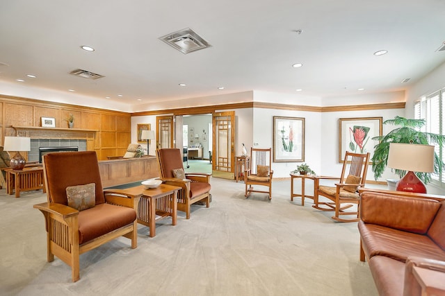 community lobby featuring visible vents