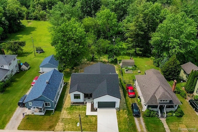 26015 E Huron River Dr, Flat Rock, MI 48134 - aerial view of property and surrounding area