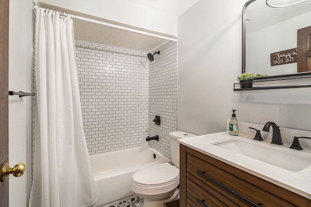 9528 Silverside Dr, South Lyon, MI 48178 - full bath featuring toilet, shower / tub combo, and vanity