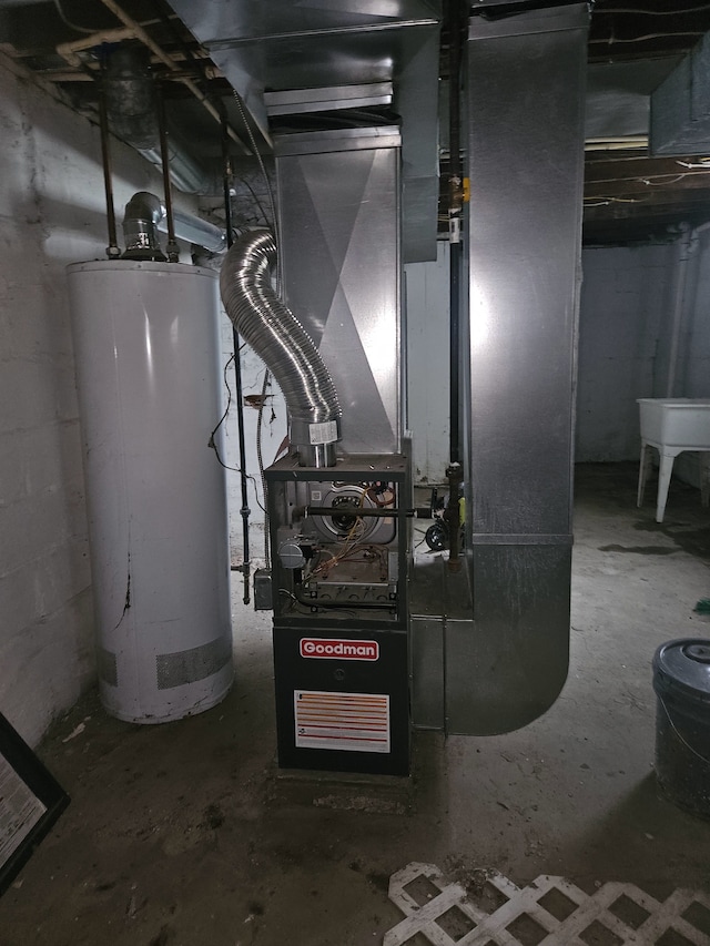 utilities featuring water heater