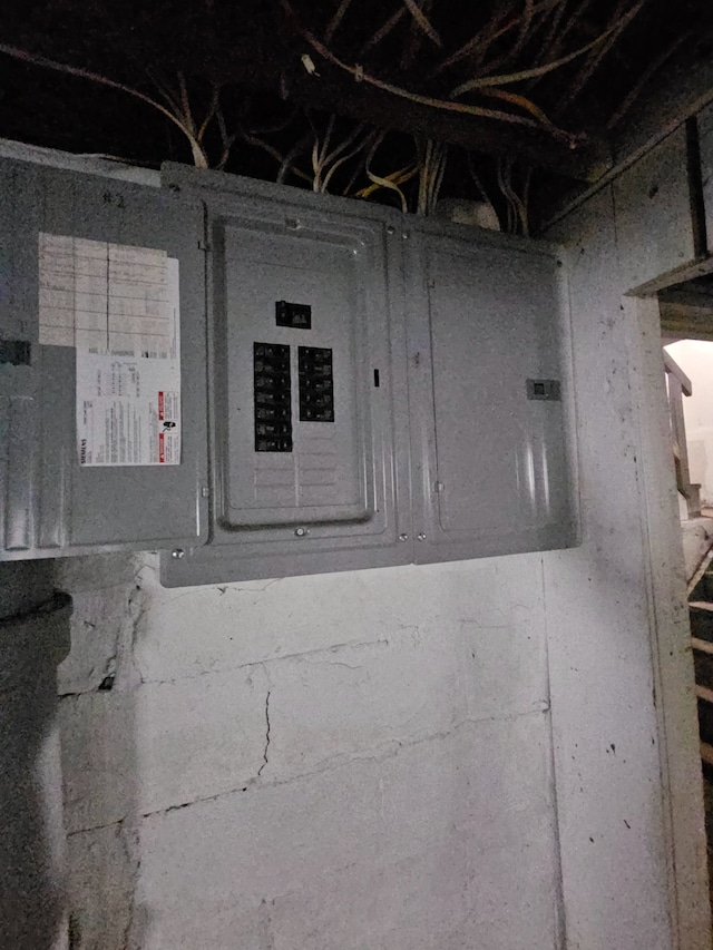 utility room featuring electric panel