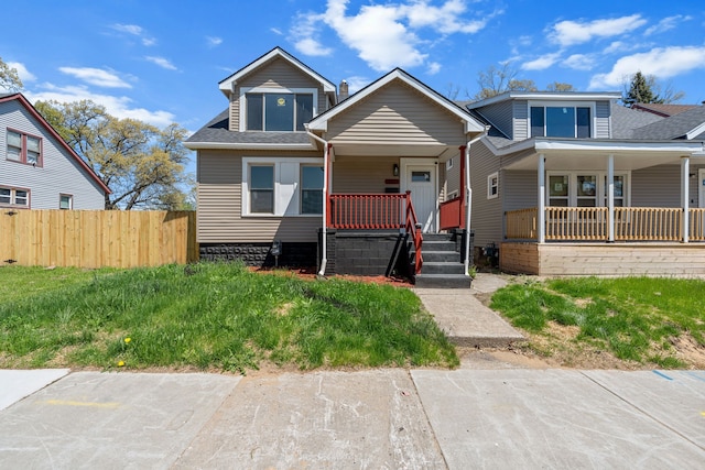 16224 Tuller St, Detroit, MI 48221 - view of front of property featuring covered porch and a shingled roof