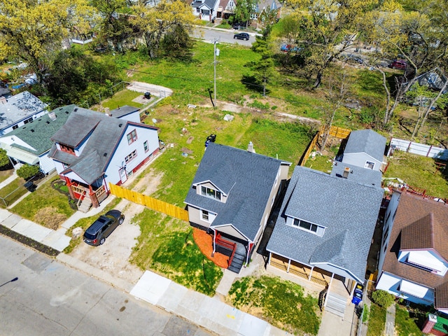 aerial perspective of suburban area