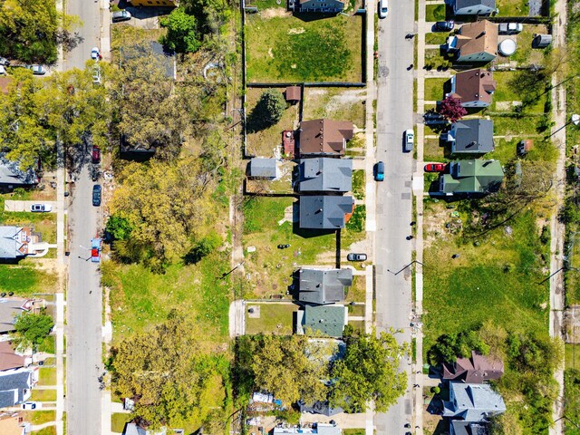 aerial view of residential area