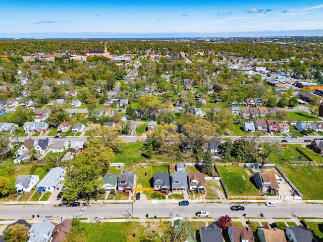 aerial overview of property's location featuring nearby suburban area
