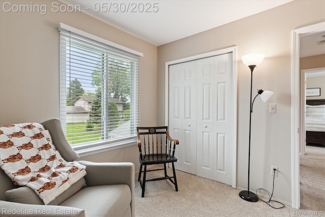 40409 Oak Tree, Novi, MI 48375 - sitting room featuring carpet floors, healthy amount of natural light, and baseboards