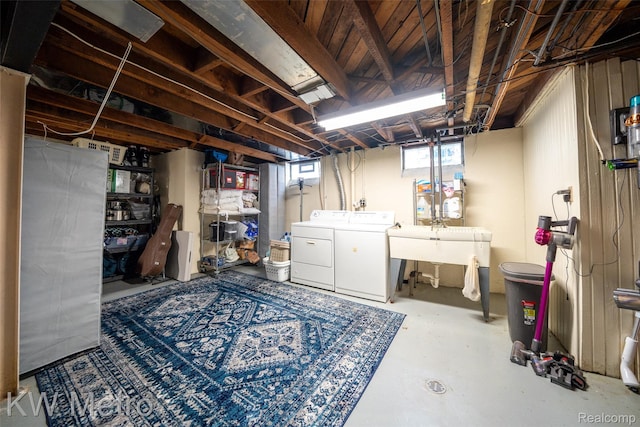1930 N Wilson Ave, Royal Oak, MI 48073 - basement featuring washing machine and clothes dryer