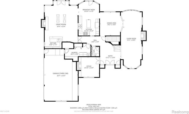 1947 Maplewood Ave, Bloomfield Hills, MI 48302 - view of floor plan / room layout